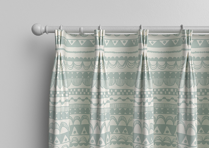 Bohemian, Crystal Blue - Made to Measure Curtains - Image 11